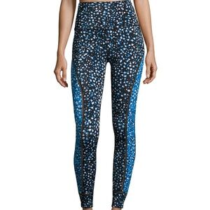 Beyond Yoga Lux Print Ladder Midi Lace Leggings